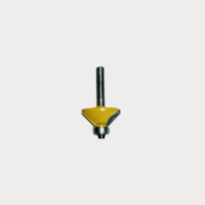 Fresa para ruteadora profesional biselar con rodamiento 1" Industrial Welldone.