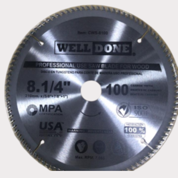 Sierra  8.1/4"x30x 100T WELLDONE