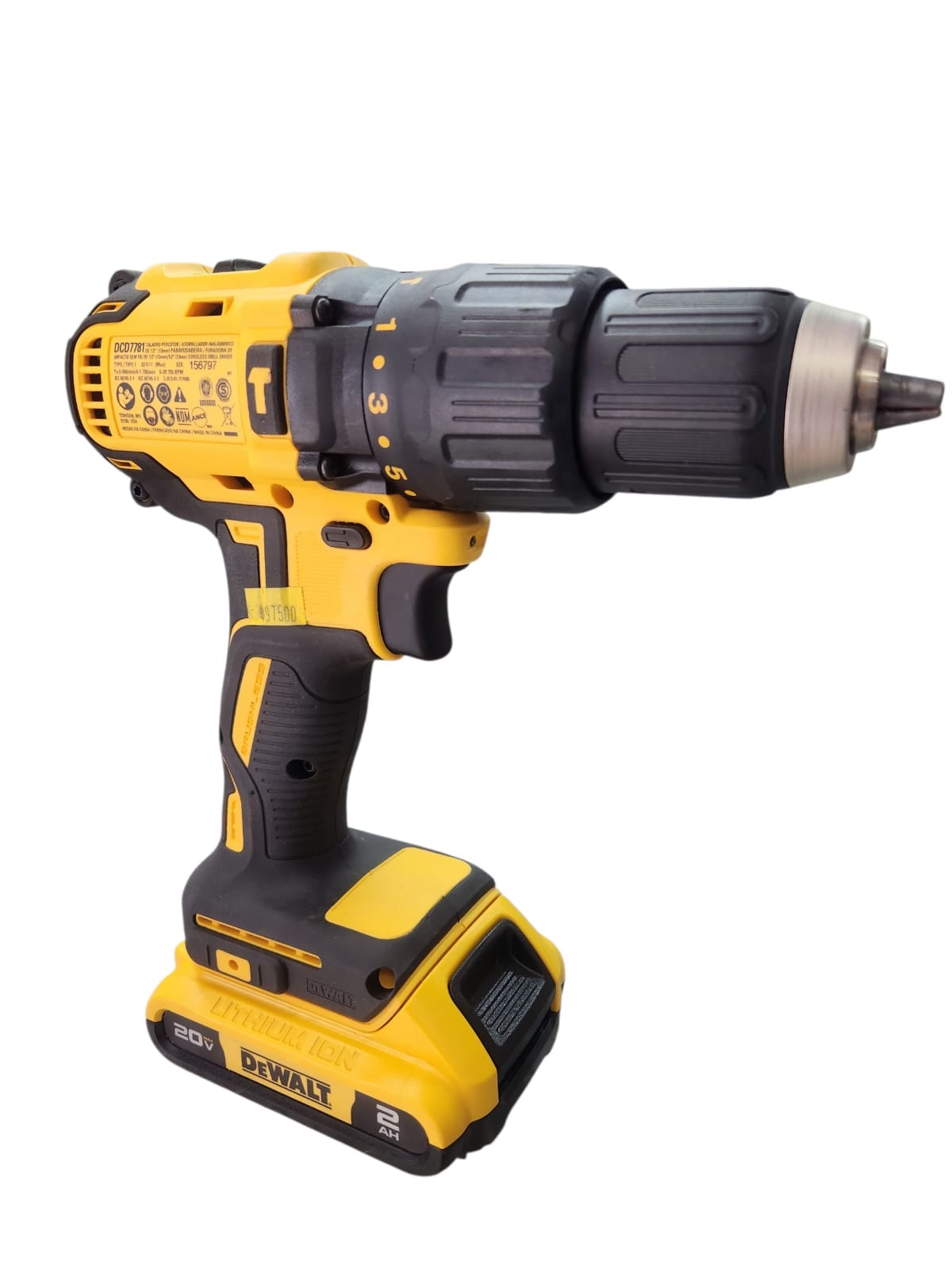 Taladro Percutor/Atornillador DEWALT DCD7781D2 20V MAX Brushless 1/2" - Imagen 3